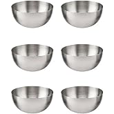 Paslanmaz &Ccedil;elik &Ccedil;erezlik Seti, 8.5 cm, 6 Par&ccedil;a, Dekoratif Servis Kasesi 6 Adet 304 Kalite Paslanmaz &Ccedil;elik &Ccedil;erezlik Kuruyemişl