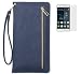 Produktbild Huawei P9(2016) Hülle mit Panzerglas,ISENPENK Premium Outdoor Wasserdicht Shockproof Anti Slip 360 Grad Protection Stoßfest Handyhülle mit Handseil,Ultra Slim Bark Muster Pattern Multifunktions Tragbar Wallet Leather Case mit Intern Karte Schlitz,Stoßdämpfend Wallet Tasche Schutzhülle Leathertasche für Huawei P9(2016) 5.2Zoll-[blau]+Panzerglas/Schutzfoile/Scutzglas