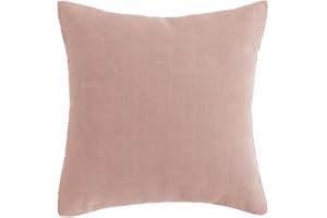 AMBERIS 2 Pillowcases (45×45cm)(without Insert) Coral Pink, Modern Style 2 Pillowcases (without Insert) for Home Hotel Decorations