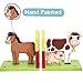 Fantasy Fields by Teamson Happy Farm Animal Childrens Wooden Kids Bookends Decoration Gift TD-11327A