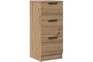 vidaXL Aparador Madera de ingeniería Roble artisian 30x30x70 cm, Armario, Armario aparador, aparador de salón, Armario Auxiliar, Armario almacenaje