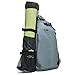 Price comparison product image Evecase Yoga Crossbody Sling Bag Backpack Fits for Large Yoga Mats for Hot Yoga, Pilates, Workout, Sport, Hiking, Cycling, Biking, Exercise, Outdoor Activities, and Travel for Women and Men - Grey