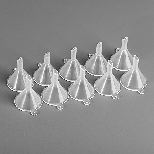 eBoot Mini Kunststoff Trichter Flasche Flüssigkeit Füllung, 10 Stück, Klar - 8