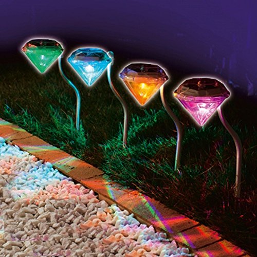 4x LED Solar Light Wine Bottle Solar Powered Garden Light Energy Saving Lamp, 3 Colours/Warm White Waterproof IP65 Recessed Floor Light For Outdoor Garden Colourful
