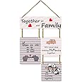 Positive Vibe Lifestyle Together Family Decorative Wooden Wall Hanger for Living Room Bedroom Home Decor Wall Decoration Office Gifts (WH2905)