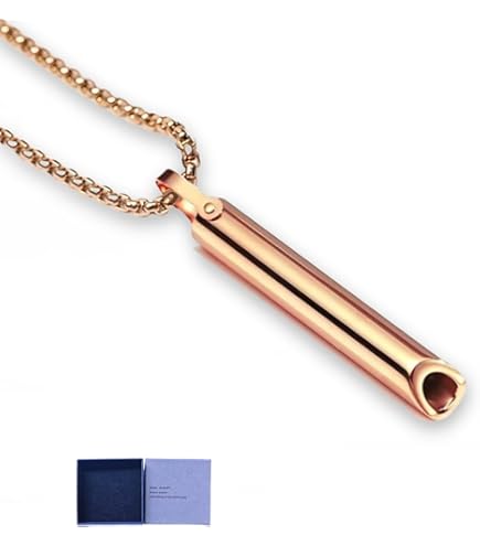 Fiada Angst Ketting Roestvrij Staal - Mindful Ademhaling Tool voor Diepe Ademhalingsoefeningen - Draagbare Relief Items voor Mannen Vrouwen Meditatie Stress Relief Relax (Klassiek