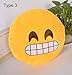 FINEJO Soft Emoji Smiley Emoticon Yellow Round Cushion Pillow Stuffed Plush Toy Doll #3