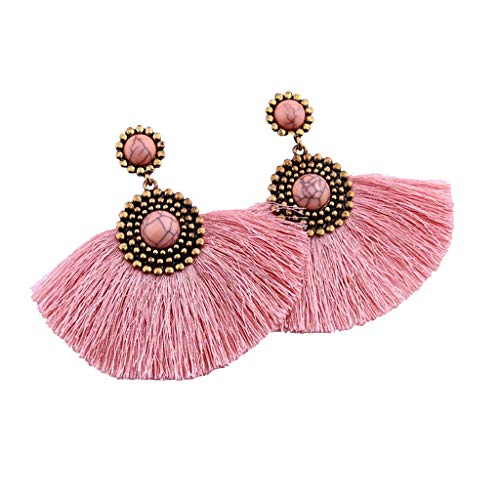 Preisvergleich Produktbild UINGKID Damen Ohrringe Mode Ohrstecker Kreative Türkis geometrische lange Quaste Anhänger Schmuck