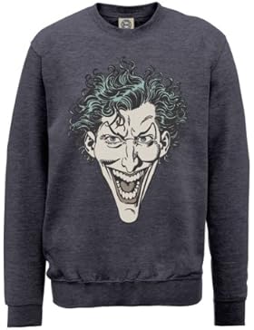 DC Comics - Dc0000746 Dc Comics Official The Joker Head, Felpa Uomo