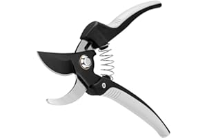 JSDING Pruning Shears Tree Trimmers Secateurs Hand Pruner Stainless Steel Blades Professional Garden Clippers Bypass Secateurs with SK-5 Steel Blade and Locking Mechanism for Branches Stems and Flowers