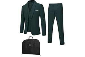 Cloudstyle Traje de Hombre Bolsa de Polvo de 4 Piezas Trajes de Hombre Chaqueta de Negocios Pantalones Chaleco Bolsa de Traje