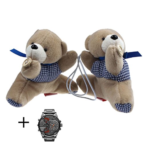 Culater® 1 Paar Bär Winnie Karikatur Vorhang Raffhalter Schnalle Spannhaken Verschluss Curtain Tieback (grau)