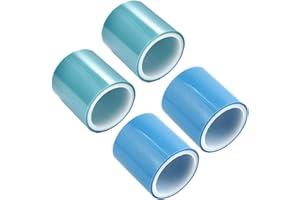 Juliyeh Lot de 4 rouleaux de ruban adhésif en résine sans couture pour bijoux DIY Ruban adhésif en résine UV pour cadre en métal Bas de bijoux Pendentif Rouleau de 5 m