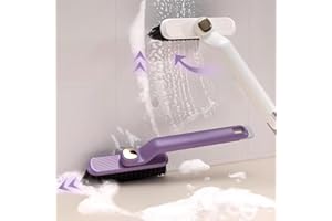 LPAMABA 4 Spazzole Rotante per Pulire le Fughe Spazzole per la Pulizia degli Angoli, Rotanti a 360° con 4 Pinzette per Bordo del WC, Piastrelle, Fughe del Pavimento, Scarichi, Angoli