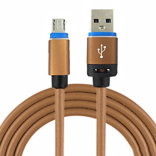 Ulefone Tiger / Metal - HQ Micro USB 2.0 Ladekabel und robuste Steckverbindung aus Aluminium - Micro1 1m Beige