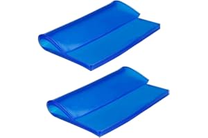 Speesy 2 cojines de gel universales para motocicleta, 2 cm, color azul, almohadilla de absorción de golpes, cojín de corte A