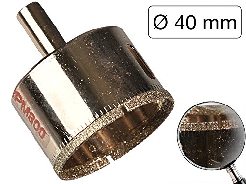 Diamant Lochsäge Kernbohrer 40mm für Glas - Keramik - Marmor etc.