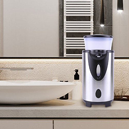 Automatischer Seifenspender, 300ML Elektrischer No-touch Seifenspender mit Infrarot Sensor, Wasserdichter Batteriebetrieben Flüssig seifenspender für Bad & Küche Kinderhänden[2017 Upgrade Version] - 7