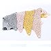 SZTARA Baby Kids Moustache Triangular Bandage Feeding Saliva Bib Scarf Towel Cotton Grey