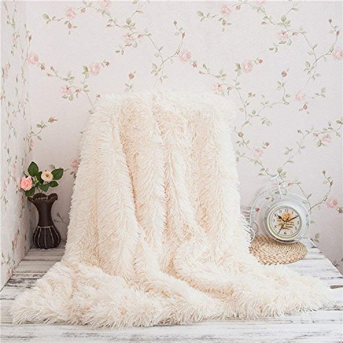 Super Soft Long Shaggy Throw Blanket Faux Fur Warm Elegant Cozy With Fluffy Blanket Bedspread Suitab
