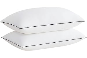 Title: Acanva Cooling Bed Pillows for Sleeping, Luxury Hotel Quality 3D Microfiber Filling with Breathable Cover For Side Back and Stomach Sleepers, Reduces Neck Pain,King (Pack of 2), White