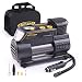 Produktbild AUTLEAD Luftkompressor, 12V DC Tragbar Digitale Auto-Luftpumpe Reifen Inflator with LED-Taschenlampe, 4 Autodüsenadapter für Auto, Fahrrad, Ball - C2