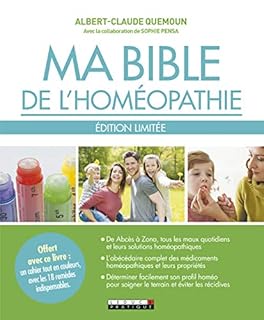 jaquette livre Ma bible de l'homéopathie