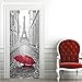 Price comparison product image Extsud 77 x 200 centimeter Walltattoo Door Vintage Shelf Wallpaper for Door Door Sticker PVC Waterproof Decoration Living Room Bedroom
