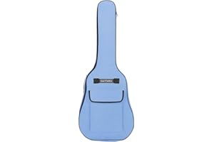 JINTN 41 Pouces Multicolore Housse de Guitare Imperméable Etui de Guitare Sac pour Guitare en Nylon Oxford 600D Rembourrée avec Eponge de 5 MM Sangles Réglables pour Guitares Folk Acoustique Classique