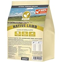 Hundeland Natural | Native Lamb | 15 kg | Lamm + Süßkartoffel | getreidefreies Hundefutter | Trockenfutter für alle Hunderassen | viel frisches Fleisch | artgerecht & besonders gut verträglich