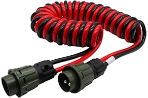 SERTPLAS Nato VG96917 - Cable de espiral con conectores (2 pines, 24 V, 2 x 35 mm², 4 m)