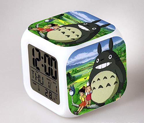 Preisvergleich Produktbild piaolinglifang store Persönlichkeit Kreative Multifunktionswecker Wecker Karte Chinchilla Wecker Palace Riding Junlong Katze LED Bunte Farbe Elektronische Geschenk Wecker