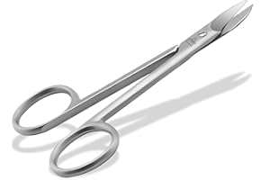 INSTRUMENTENRW Ciseaux à ongles pour ongles forts et épais avec une lame légèrement incurvée pour les soins des pieds et la pédicure en acier inoxydable 10,5 cm