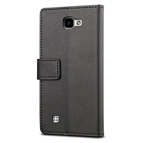 Funda LG K4 SLEO Cartera Carcasa Piel PU Suave Flip Folio Caja Super Delgado  Estilo Libro Soporte Plegable y Cierre Magn  tico  para LG K4 - Negro