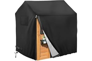 Hsthe Sea Outdoor Tarpaulin Waterproof 210D Outdoor Play House Cover Waterproof Sun Protection Protective Cover (110 X 120 X 140 Cm)