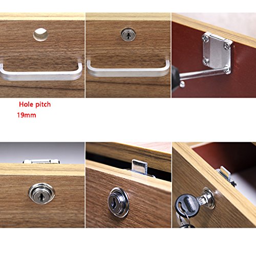 4 Cerraduras para Mueble, youtu Cerradura del Mueble para Armario, La