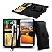 Price comparison product image N4U Online® - Clip On PU Leather Wallet Case Cover & Pen For Lenovo Vibe S1 - Black