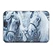 Produktbild Snowy White Horse Outdoor Indoor Antiskid Absorbent Bedroom Livingroom Bath Mat Bathroom Shower Rugs Doormats Front Door mats