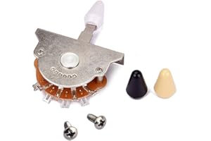 Alnicov 5-Way Pickup Selector Switch Pickup Switch with Tips for ST FD Electric Guitar Parts Replacement