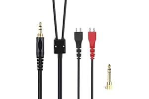 MICMXMO Zamienny kabel audio kompatybilny z Sennheiser HD25, HD250, HD560, HD600, HD580, HD660S, HD58X, HD565, HD545, HD535, HD525, HD265, HD565, HD545, HD430, HD535 słuchawki gamingowe, 2,5 m m