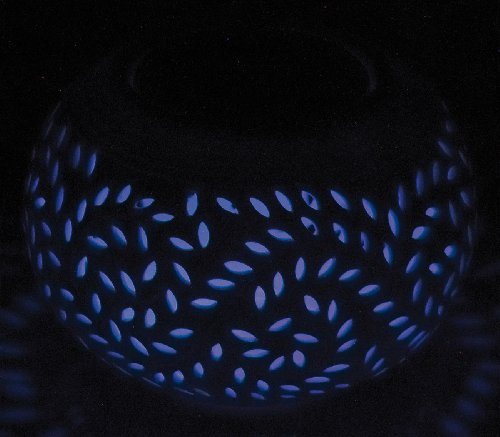 Lunartec Solar-Dekoleuchte aus Porzellan mit Farbwechsler / weißer LED - 7