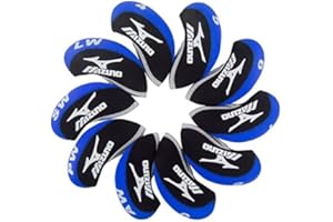 JAMISDIRECT 10X Blue & Black Golf Iron HeadCover Neoprene for Mizuno MP69 JPX-85 EX Clubs New Gift