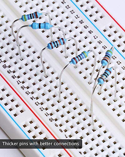 ELEGOO 17 Valores 1  Conjunto de Resistores  0 Ohm-1M Ohm  Paquete de 525 