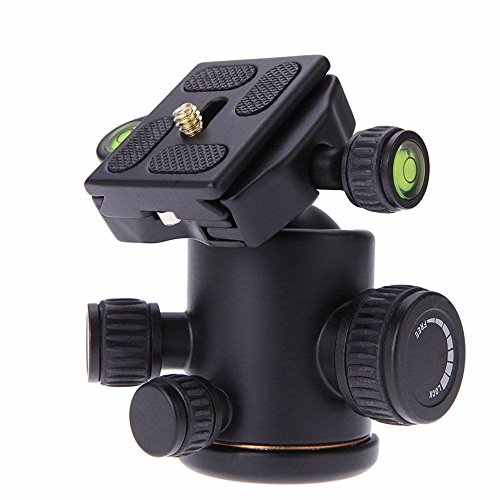 Profesional Trípode de Cámara Rótula de Metal 360 Grados con la placa del lanzamiento rápido de 1/4 