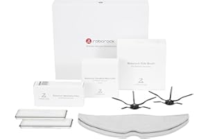 roborock Kit d'Accessoires d'origine,2 Brosses Latérales（Noir,2 VibraRise Serpillières(Gris),2 Filtres Lavables S8/S8+/S7 Pro Ultra/S7 Max Ultra/S7 Maxv Ultra/S7+/S7