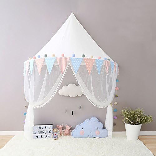 TING- Children Tents Cotton Cloth Interior Game Tents White Nordic Style White Boys Girls Indoor Fun Reading Baby Game House,Without Accessories ( Color : #C , Size : S )