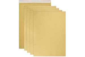 RMENOOR 50 Kraft Envelope A4 / C4 Brun Auto-adhésives Avec Fermeture Bande Adhésive Autocollante Siliconée Grande Enveloppe Pochette Courrier, 22,9x32,4 cm