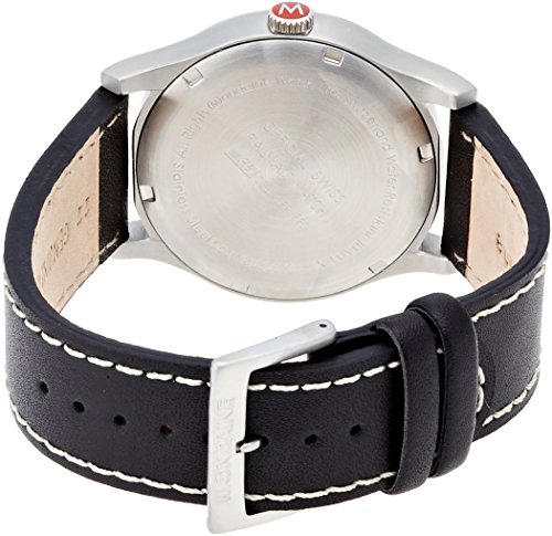 Mondaine Sport 1 Nightvision Men's Watch A669.30308.16SBB with White Round Dial and a Black Leather Strap