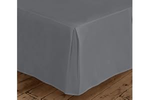 AE Linen® Single Valance Base Sheet | Deep Fitted Single Bed Base Valance Sheet with 26 cm Deep Pocket | Soft & Comfortable | Fade & Shrink Resistant