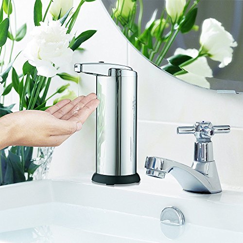 Automatische Seifenspender mit wasserdichtem Gehäuse, gebürstetem Edelstahl - 5